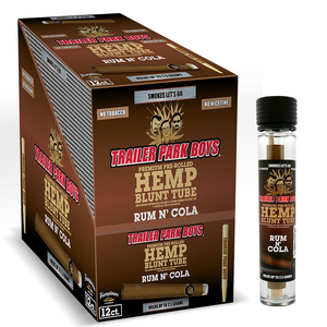 12-Single Blunt Tubes Box | Rum and Cola - Hemptown Naturals