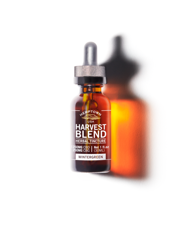 Harvest Blend Wintergreen 1250 mg CBD + 250 mg CBG Tincture ❄️
