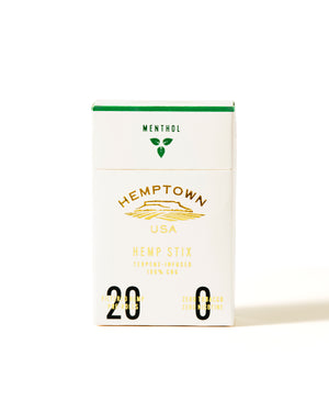 Premium Menthol CBG Hemp Stix - Hemptown Naturals
